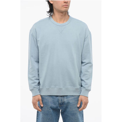 Ten c Solid Color Brushed Cotton Crewneck Sweatshirt