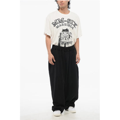 Airei Wide Leg Organic Cotton Joggers with Elastic Waistband