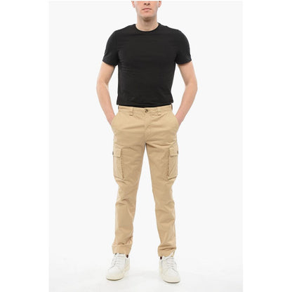Woolrich Stretch Cotton Cargo Pants with Belt Loops