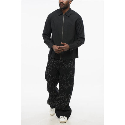 Airei Lightweight Cotton Overshirt with Zip Closure