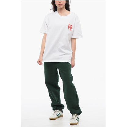 Longchamp Oversized Crew-Neck T-shirt with Love Embroidery