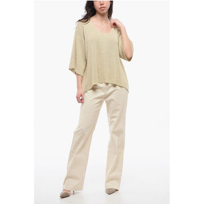 The Row Linen FALEXIS Top with 3/4 Sleeves