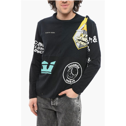 Marine Serre Printed Asymmetrical Effect Crew-neck T-shirt