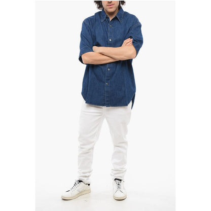 Studio Nicholson Denim and Linen Oversized SORONO Shirt