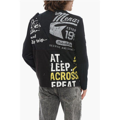 Marine Serre Printed Asymmetrical Effect Crew-neck T-shirt
