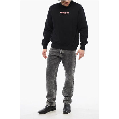 Carhartt Wip Brushed Cotton Crew-neck Sweatshirt with Contrasting Printed