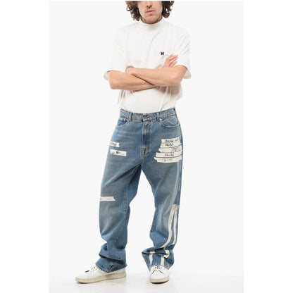 1989 Studio Printed Straight Leg Slim Fit Jeans 26cm
