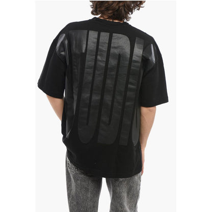 1989 Studio Solid Color Crew-neck T-Shirt with Maxi Logo Printed Tone on