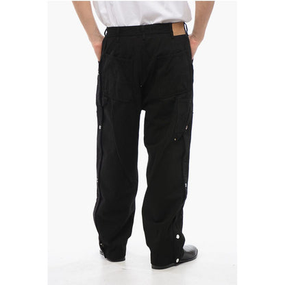 1989 Studio Baggy Fit Casual Pants with Zip And Snap Buttons Ankle