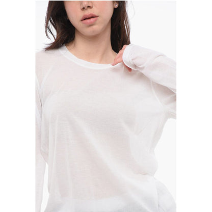 Roberto Collina Long Sleeved Cotton Blend Crewneck T-Shirt