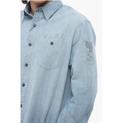 Polo Ralph Lauren Classic Fit Denim Shirt with Double Breast Pocket