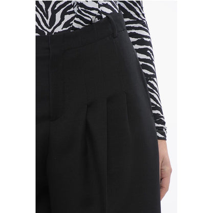 Dior Triple-pleated Palazzo Pants with Flush Pockets