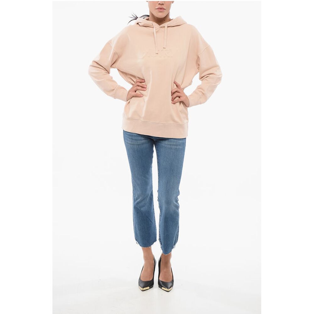 Autry Solid Color Cotton Hoodie with Embossed Logo