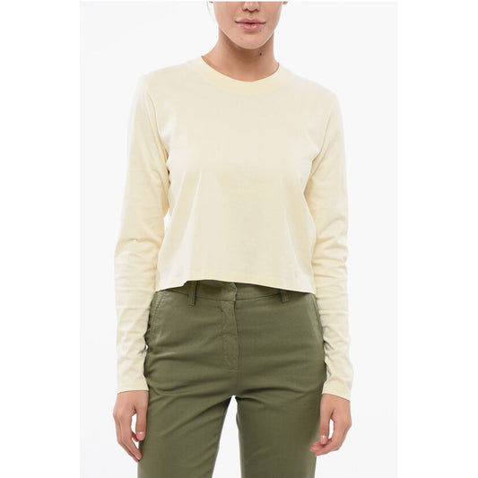 Loulou Studio Solid Color Long Sleeves Crew-neck T-shirt