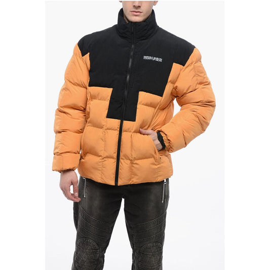 Marcelo Burlon Two Tone Designed LOGO CROSS Padded Jacket