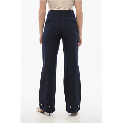Ami Alexandre Mattiussi High-Waisted Wool Pleated Pants