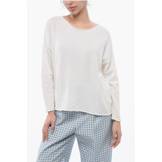 ArchivioB Merin Wool Crewneck Drop Shoulder Sweater