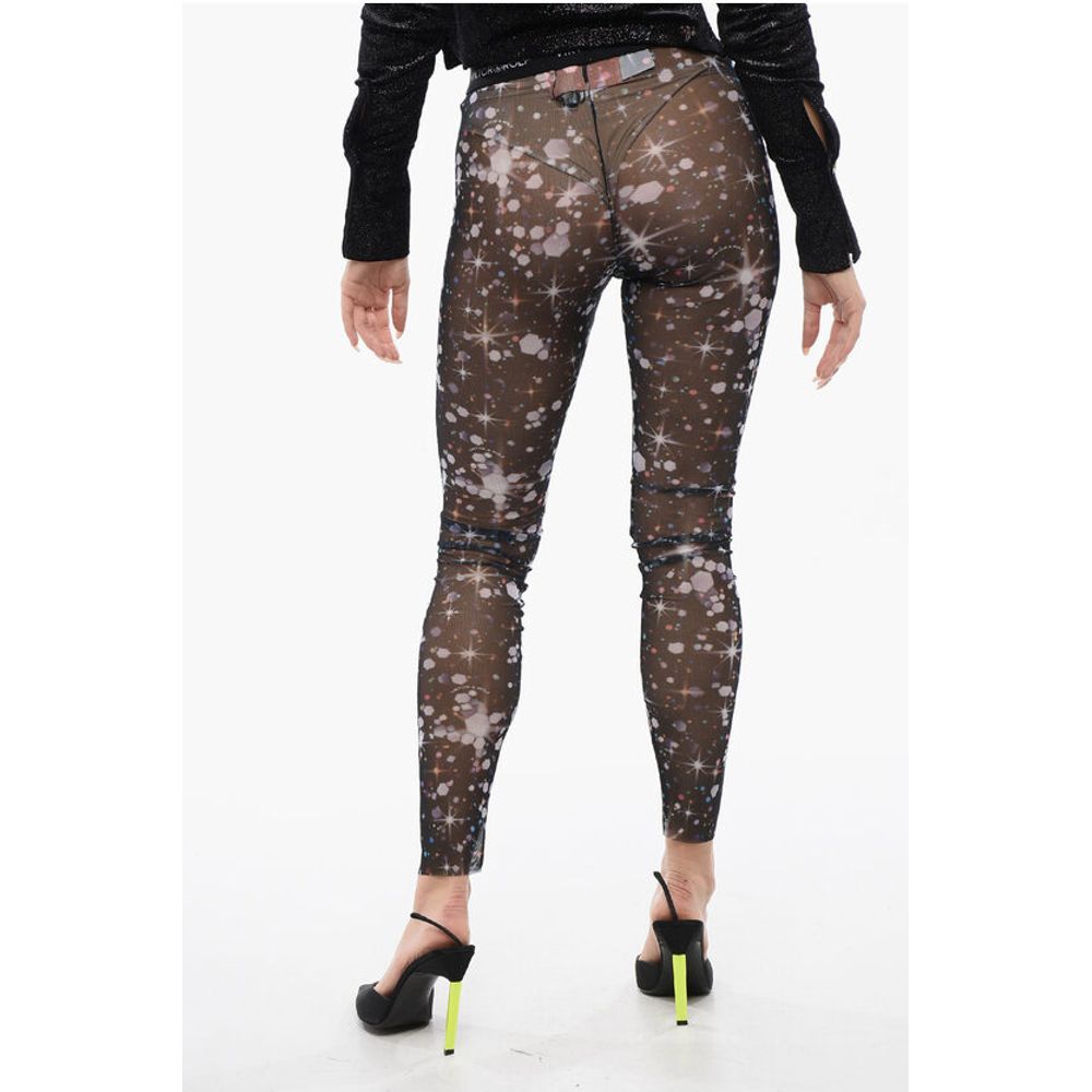 Viktor & Rolf Sparks Print PRIVATE PARTY Sheer Leggings