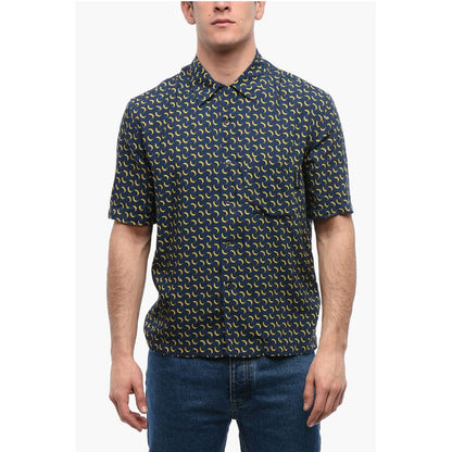 Palm Angels Breast-pocketed BANANA Bowling Shirt