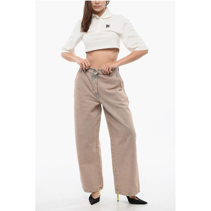 Palm Angels Bi Colore OVERDYE Wide Fit Jeans