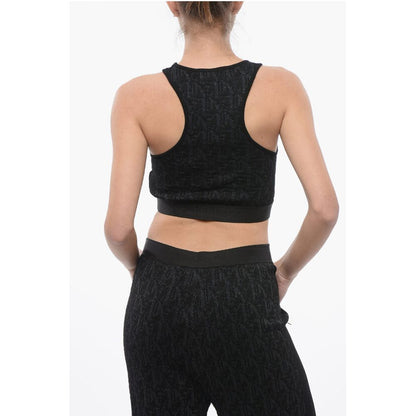 Palm Angels Monogram Lurex Crop Top