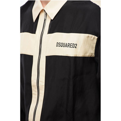 Dsquared² Satin Club Shirt with Zip