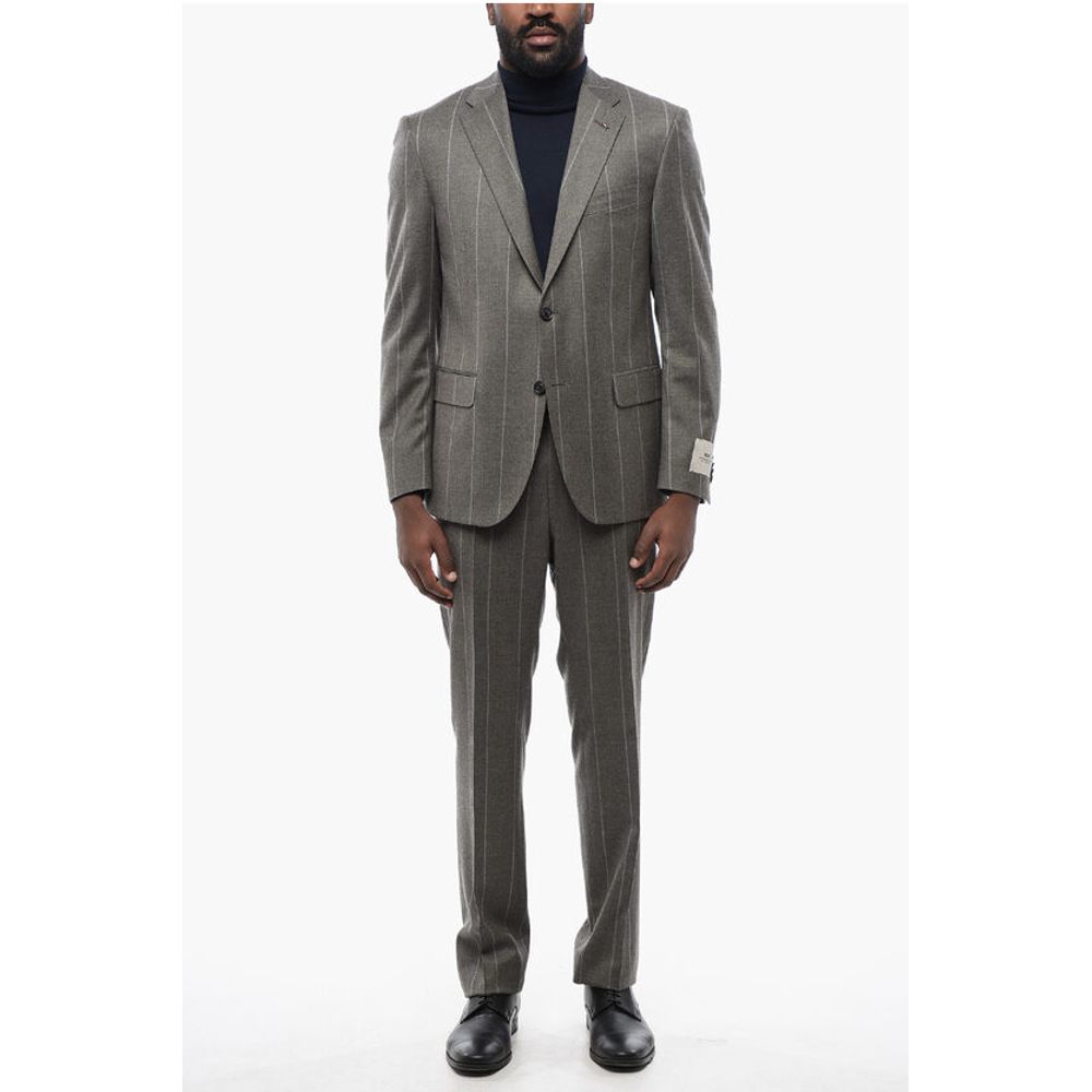 Corneliani CC COLLECTION Pinstriped RIGHT Wool Blend Suit