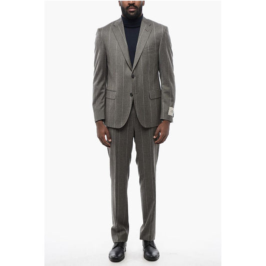 Corneliani CC COLLECTION Pinstriped RIGHT Wool Blend Suit