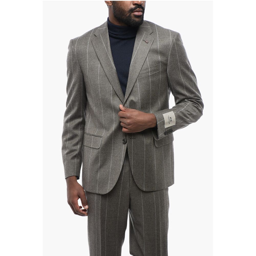 Corneliani CC COLLECTION Pinstriped RIGHT Wool Blend Suit