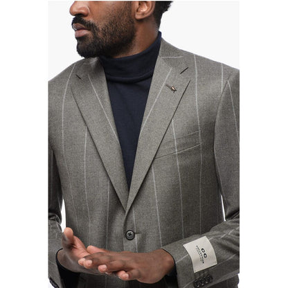 Corneliani CC COLLECTION Pinstriped RIGHT Wool Blend Suit