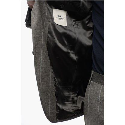 Corneliani CC COLLECTION Pinstriped RIGHT Wool Blend Suit