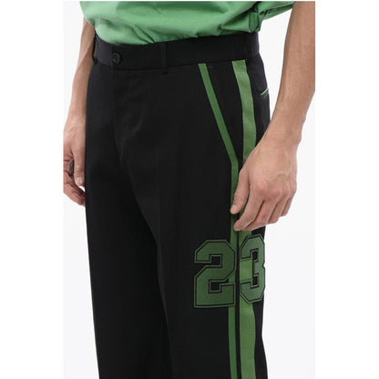 Off-White Pants BUFFALO With Contrasting Side Bands