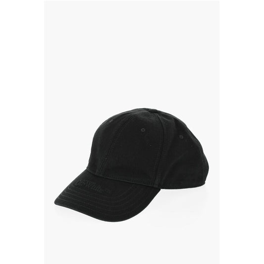 Off-White Solid Color Denim Cap