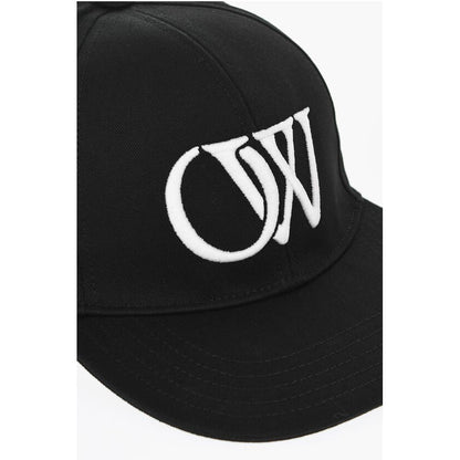 Off-White Cotton Twill BOXY Cap with Maxi Frontal Monogram