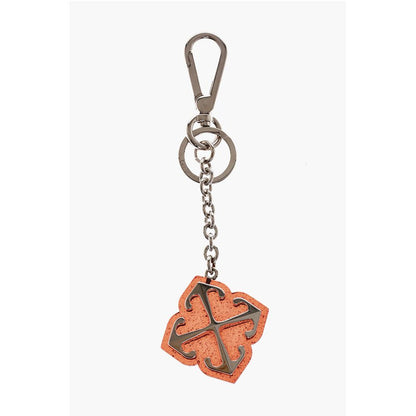 Off-White Brass JITNEY Keyring with Pendant