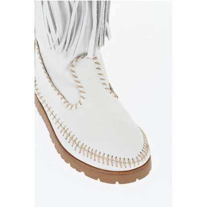 Dsquared² Leather FRINGES Mid Boots