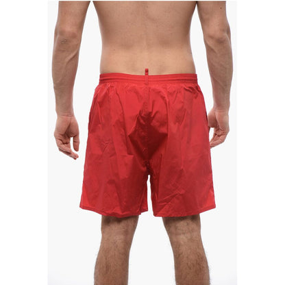 Dsquared² ICON Nylon Swim Shorts with Maxi Printed Logo