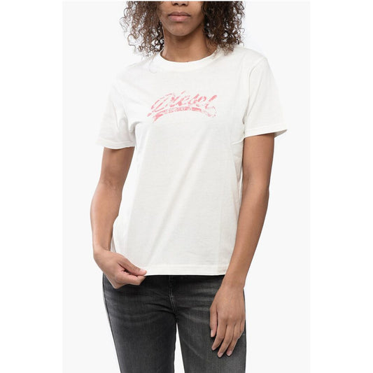 Diesel Cotton T-Shirt with Embossed Logo