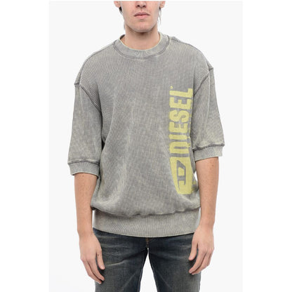 Diesel RED TAG Short Sleeves Acid Wash Effect S-COOLWAFY-N1 Crew-Ne