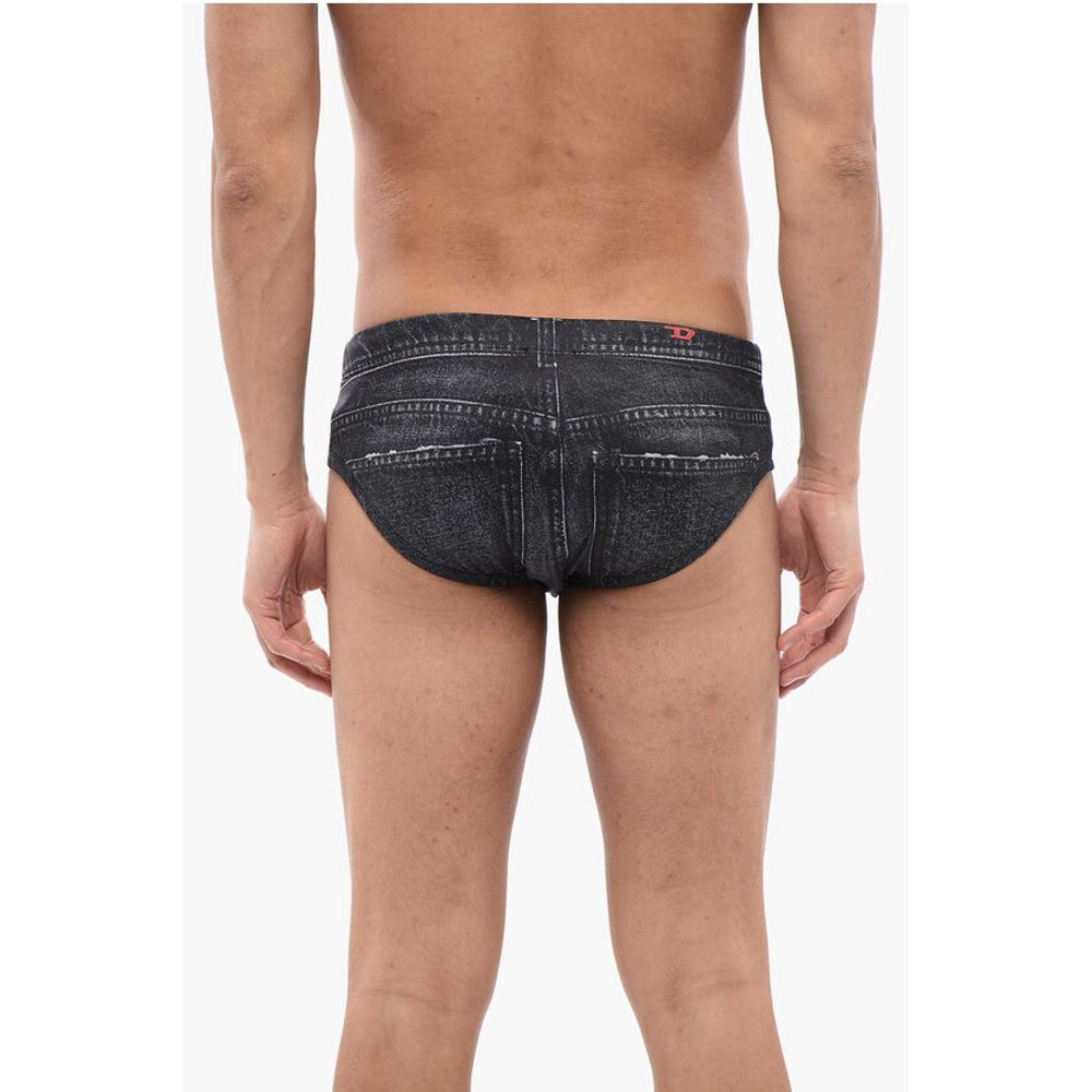 Diesel Denim Effect Stretch Fabric BMBR-ALFIE SW Swim Brief