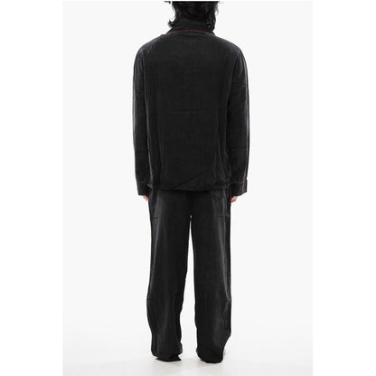 Diesel Faded Effect Solid Color UMSET-LOOMY Long Pyjamas Set with C