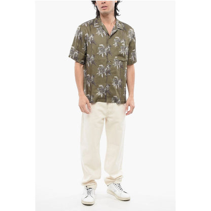 Diesel RED TAG Short Sleeved BMOWT-ADRIAN Shirt with Palms Pattern
