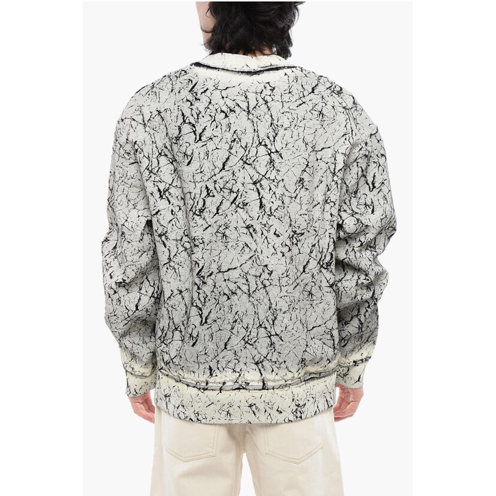 Diesel RED TAG Cracked Effect S-MACOVAL Crew-neck Sweatshirt