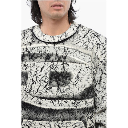 Diesel RED TAG Cracked Effect S-MACOVAL Crew-neck Sweatshirt
