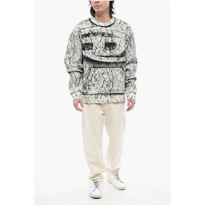 Diesel RED TAG Cracked Effect S-MACOVAL Crew-neck Sweatshirt