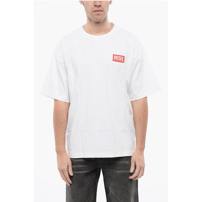 Diesel RED TAG Cotton T-NLABEL-L1 Crew-neck T-shirt with Embroidery