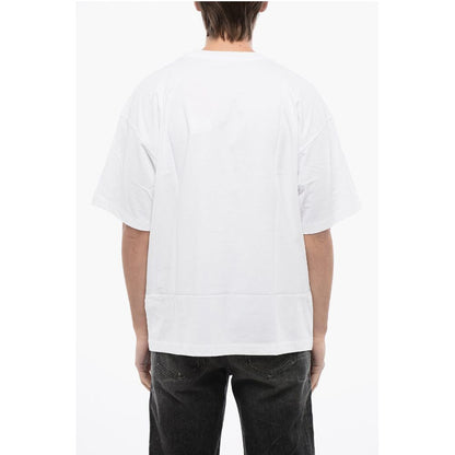 Diesel RED TAG Cotton T-NLABEL-L1 Crew-neck T-shirt with Embroidery