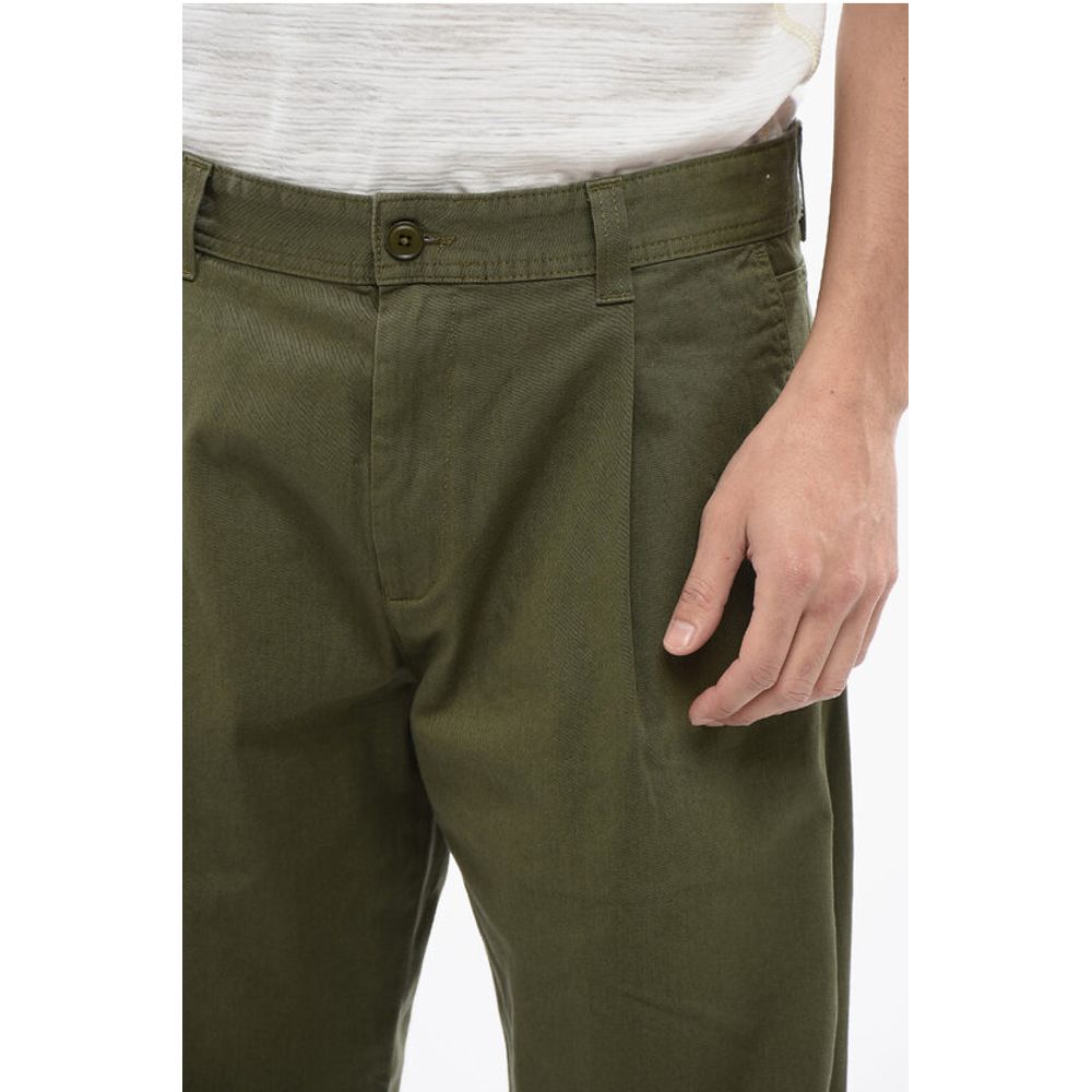 Diesel RED TAG Stretch Cotton Single-Pleat P-ARTHUR Pants