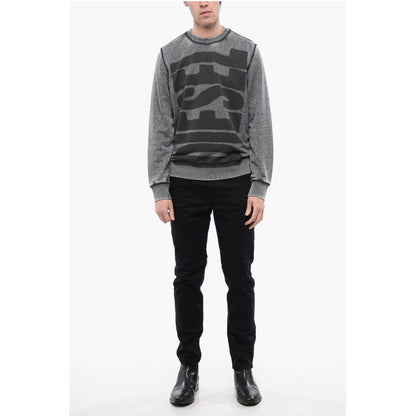 Diesel RED TAG Burn-Out Wash S-GINN-L1 Crew-neck Sweatshirt