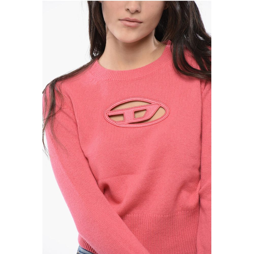 Diesel RED TAG Wool and Cashmere M-AREESA Crew-neck Sweater with Cu